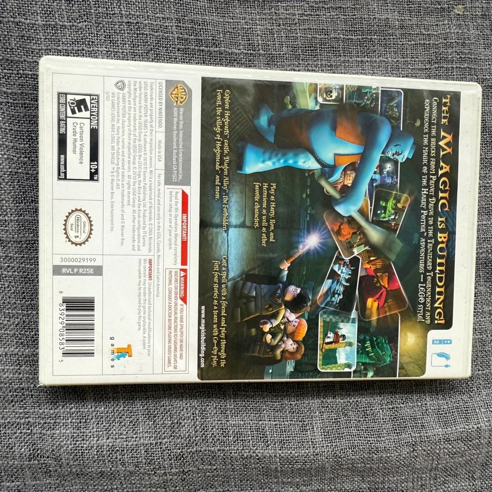 Nintendo Wii Lego Harry Potter Years‎ 1-4 Video Game Complete with Manual
